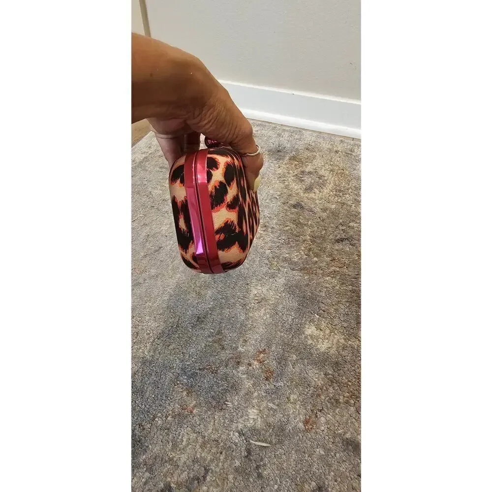 Juicy Couture Animal Print Chain Bag with Matching Pouches
